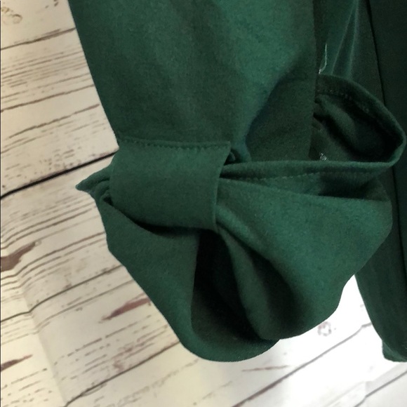 ππΌ Hunter green georgette blouse - Picture 3 of 8